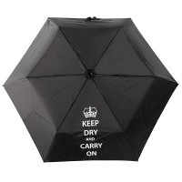 Механический женский зонт Incognito-4 L412 Keep Dry Black (Оставаться сухим)