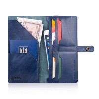 Тревел-кейс из кожи Hi Art TC-01 Crystal Blue Mehendi Art