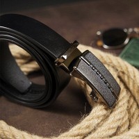 Мужской кожаный ремень автомат Vintage 20318