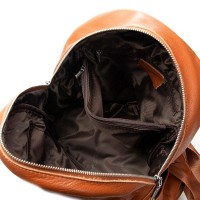 Женский кожаный рюкзак ALEX RAI 8635-9 camel