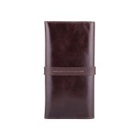 Портмоне из натуральной кожи Hi Art WP-08br Crystal Brown Silk