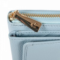 Английский женский кожаный кошелек Ashwood J54 WINTER SKY (Зимнее небо)