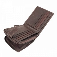 Кожаный мужской кошелек Ridgeback JBNC43MN Brown (Коричневый)