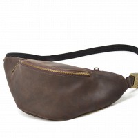 Мужская кожаная сумка бананка, сумка напоясная TARWA RC-3035-3md
