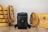 Мужская кожаная сумка на пояс Vintage 20358 