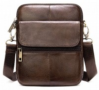 Мужская кожаная коричневая сумка Vintage 14990