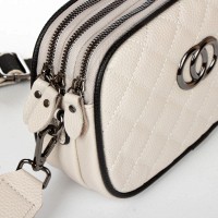 Молодежный клатч из кожи ALEX RAI 17001 white