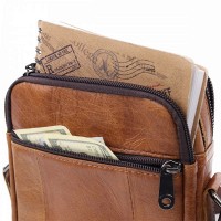 Мужская кожаная сумка через плечо Vintage 20827 