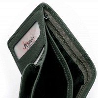 Женский кожаный кошелек Bright DR. BOND WS-415-1 green