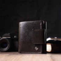 Кожаный мужской кошелек ручной работы GRANDE PELLE 22574 