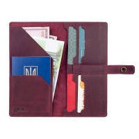 Тревел-кейс из кожи Hi Art TC-01 Shabby Plum Mehendi Classic