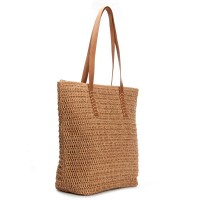 Пляжная плетеная сумка PODIUM 9123 khaki