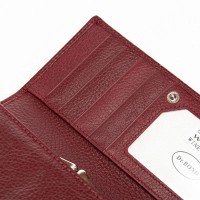 Женский кожаный кошелек Bright DR. BOND W46 wine red