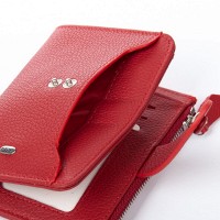 Женский кожаный кошелек Classik  DR. BOND WN-23-17 red