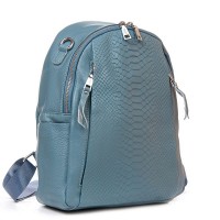 Женская кожаный рюкзак ALEX RAI 8907-9 blue