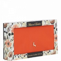 Женский кожаный кошелек Ashwood J56 MANDARIN с RFID защитой