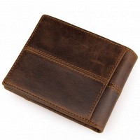 Мужское кожаное коричневое  портмоне TIDING BAG 8064B