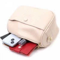 Молодежная женская кожаная сумка через плечо Vintage 22591 