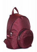 Молодежный рюкзак POOLPARTY smile-backpack-marsala