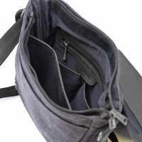 Мужская сумка через плечо из кожи и ткани TARWA RAG-6601-3md