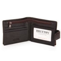 Мужской кожаный кошелек BE BRETTON 408L brown mix