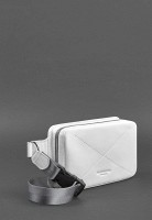 Кожаная женская поясная сумка Dropbag Mini BlankNote  белая BN-BAG-6-LIGHT-BW