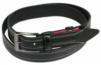 Мужской кожаный ремень Skipper 11127 black