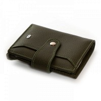 Женский кожаный кошелек Classik  DR. BOND WN-23-15 green
