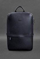 Мужской кожаный рюкзак BlankNote FOSTER BN-BAG-39-NAVY-BLUE