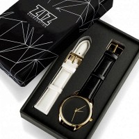 Наручные часы ZIZ «Минимализм черный» + дополнительный ремешок 4600469