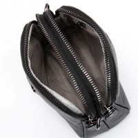Молодежный клатч из кожи ALEX RAI 88089 black