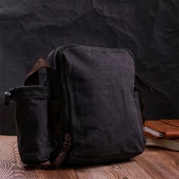 Мужская тканевая сумка через плечо с чехлом для воды Vintage 22208 
