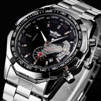 Мужские часы с календарем WINNER TITANIUM 1038