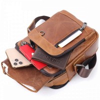 Мужская кожаная сумка через плечо Vintage 20827 