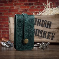 Ключница из кожи HiArt KH-03 Shabby Alga Mehendi Art