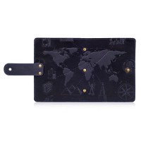 Картхолдер из кожи HiArt CH-06 Shabby Ink 7 wonders of the world