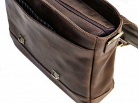 Кожаный мужской коричневый портфель TARWA RC-0001-4lx