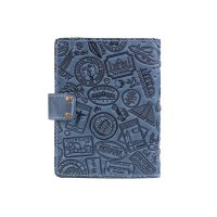 Кожаный картхолдер Hi Art «Let's Go Travel» CH-06 Shabby Lagoon