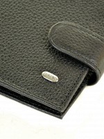 Мужской кожаный черный кошелек Classik dr.Bond MS-12 black