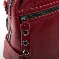 Сумка женская рюкзак кожа ALEX RAI 03-01 8781-9 bordo