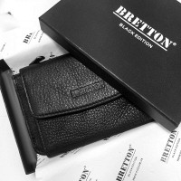 Мужской кожаный кошелек BE BRETTON 170-12 black