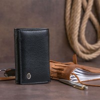 Женский кожаный кошелек ST Leather 19331 Черный