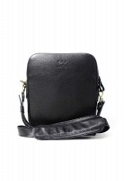 Кожаная мужская сумка The Wings Challenger S черная флотар TW-CHALLENGER-2-BLACK-FLO