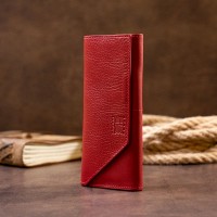 Женский кожаный клатч GRANDE PELLE 11318 Красный