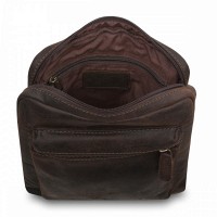 Мужская кожаная сумка Ashwood Patty Brown (Коричневый)