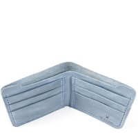Кожаный мужской голубой кошелёк BOGZ p2m40s8