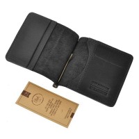 Кожаный зажим для купюр BlankNote 1.0 "Карбон" Графит