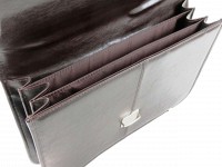 Мужской  портфель из эко кожи JPB, TE-40 коричневый