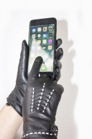 Женские кожаные сенсорные перчатки Shust Gloves 715