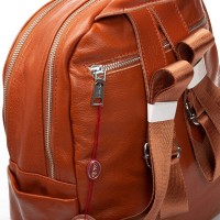 Женский кожаный рюкзак ALEX RAI 95517-9 camel